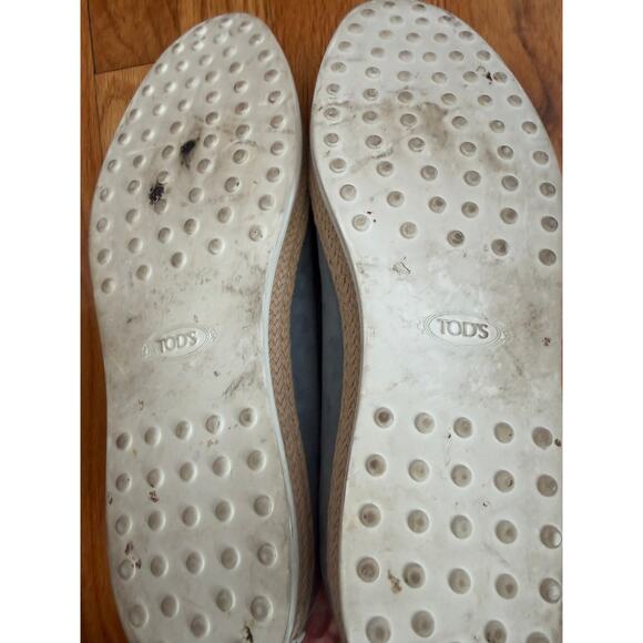 Tod\'s Baby Blue Suede Slip-On Espadrille Loafer main image 6
